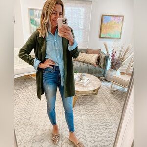 J Crew- Vanessa Open Cardigan Sweater in Cotton